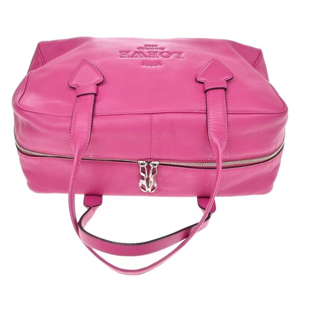 Loewe Heritage Boston Leather Pink Leather Handbag - Picture 8 of 14
